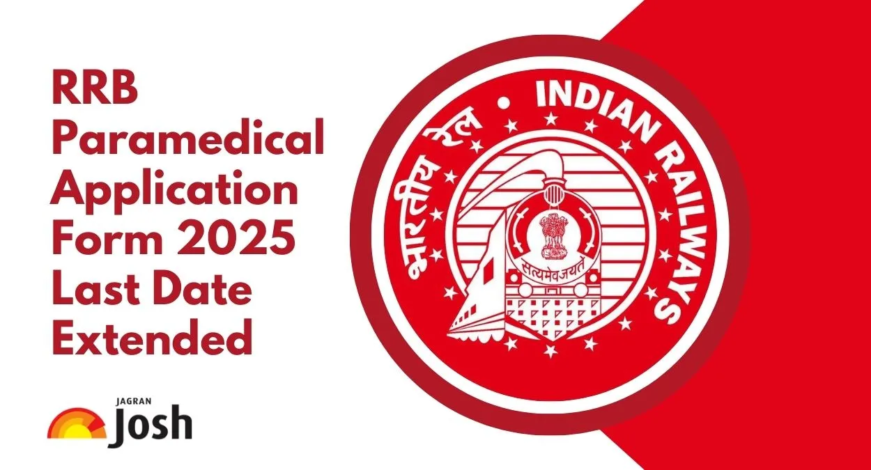 RRB Paramedical Recruitment 2025 Deadline Extended to 18 September
