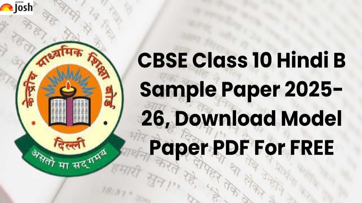 CBSE Class 10 Hindi B Sample Paper 2025-26, Download Model Paper PDF For FREE