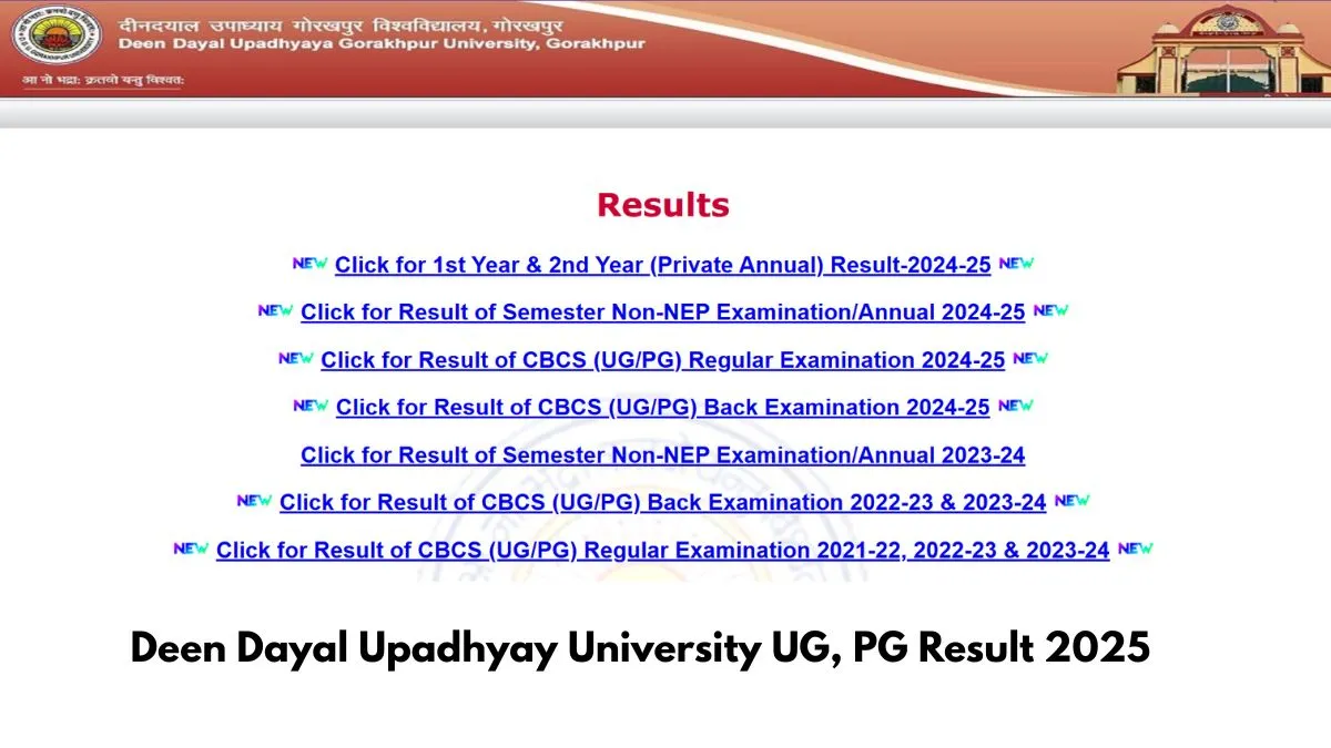 DDU Result 2025 OUT