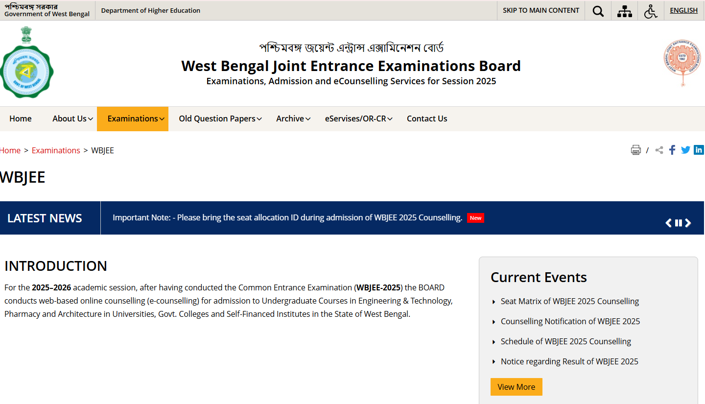 WBJEE 2025: WBJEEB Announced Round 2 BTech Seat Allotment Results on September 9; Details here