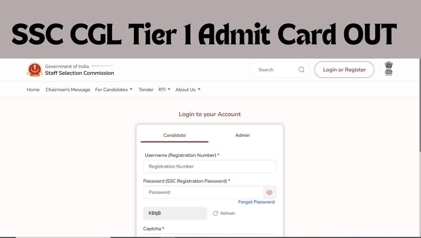 ssc.gov.in CGL Admit Card 2025: Official Website to Download Tier 1 Exam Hall Ticket PDF - Direct Link Here
