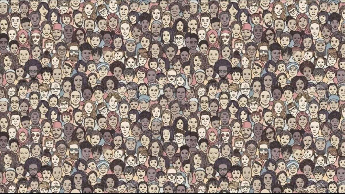 Only 3 out of 100 People Using their Einstein-level IQ can Find the Hidden Cat in this Dense Crowd of Diverse Faces