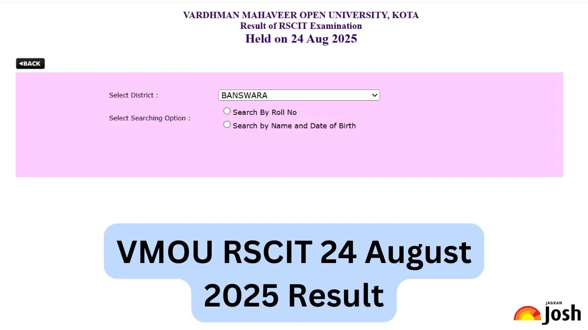 VMOU RSCIT Result 2025
