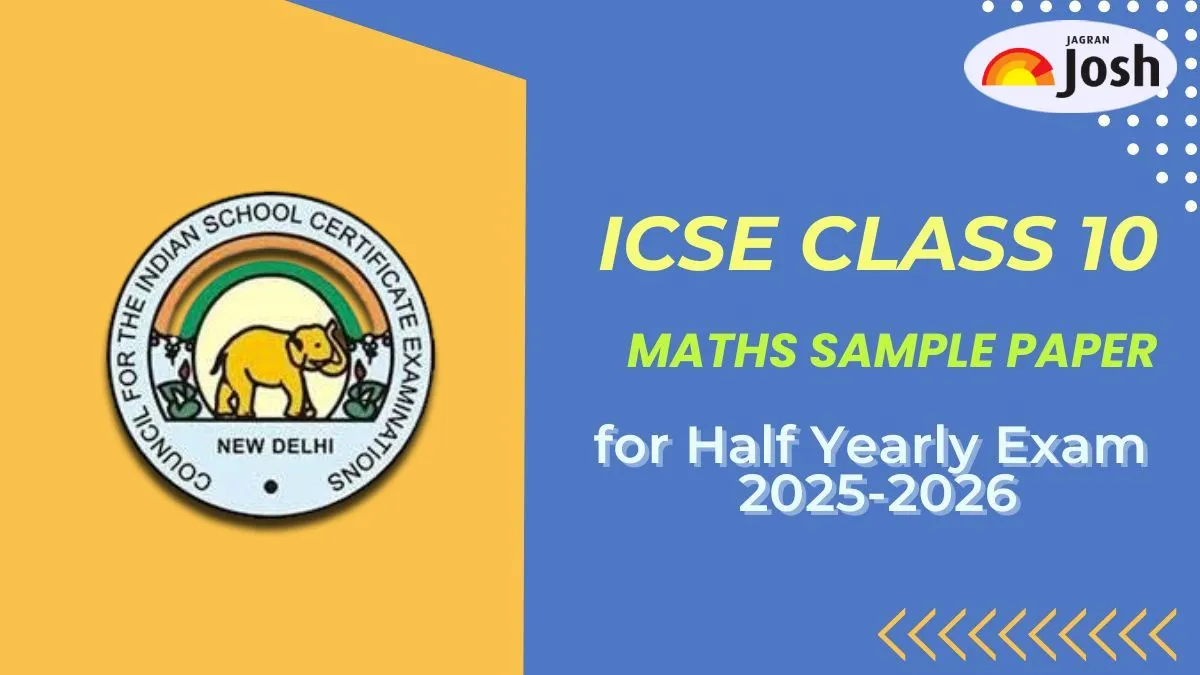 Download ICSE Class 10 Half Yearly Maths Sample Paper 2025 PDF
