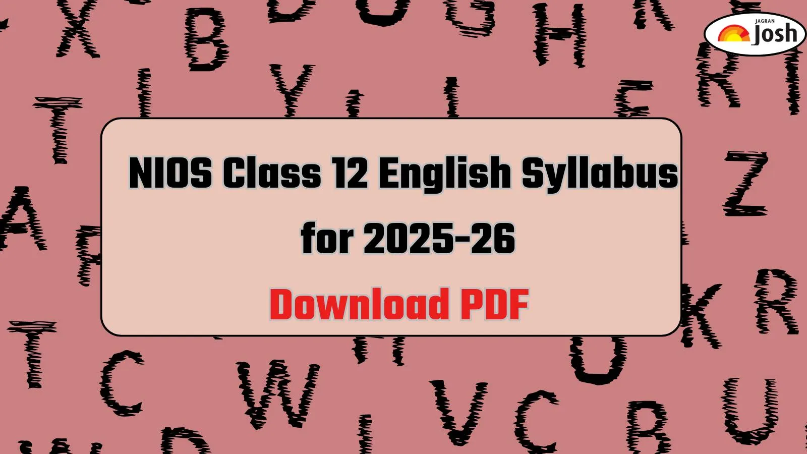 NIOS Class 12th Syllabus for Class 2025-26