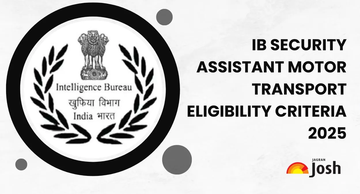 IB Security Assistant Motor Transport Eligibility Criteria 2025