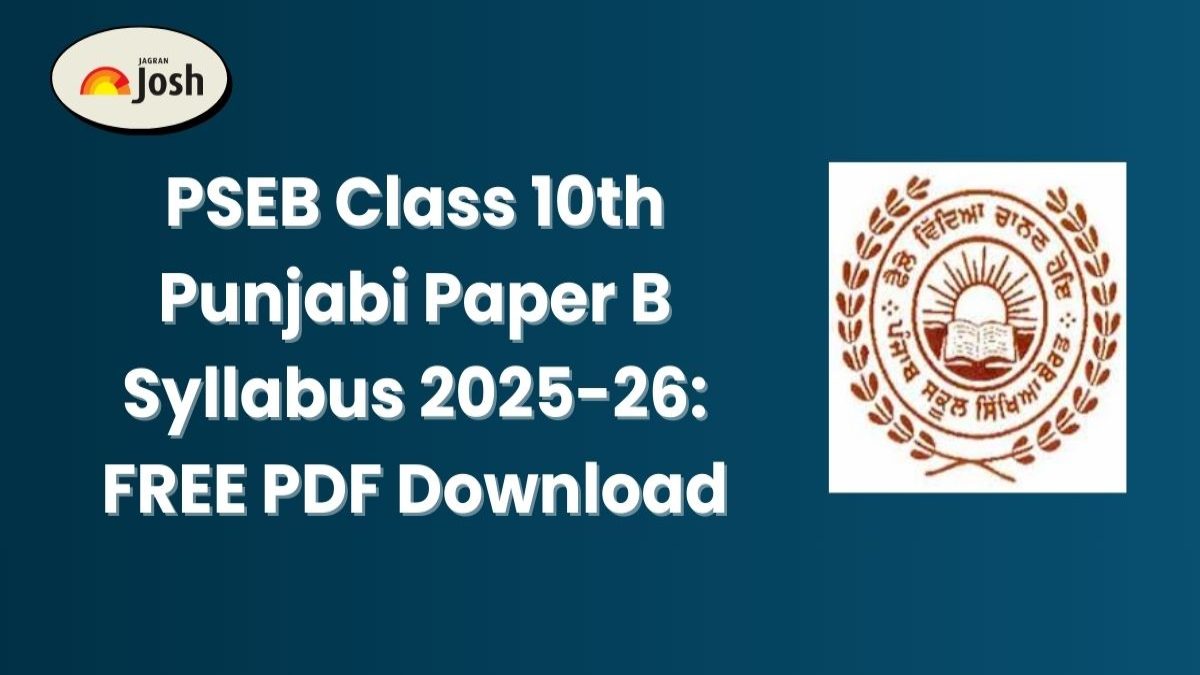 PSEB Class 10th Punjabi Paper B Syllabus 2025-26: FREE PDF Download
