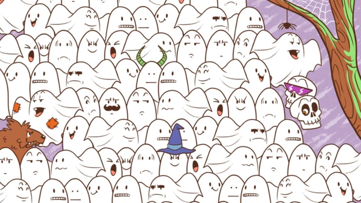 If You Have Laser-Sharp Eyes and Fastest Brain, Spot The Polar Bear Hidden Among Ghosts In 21 Seconds!