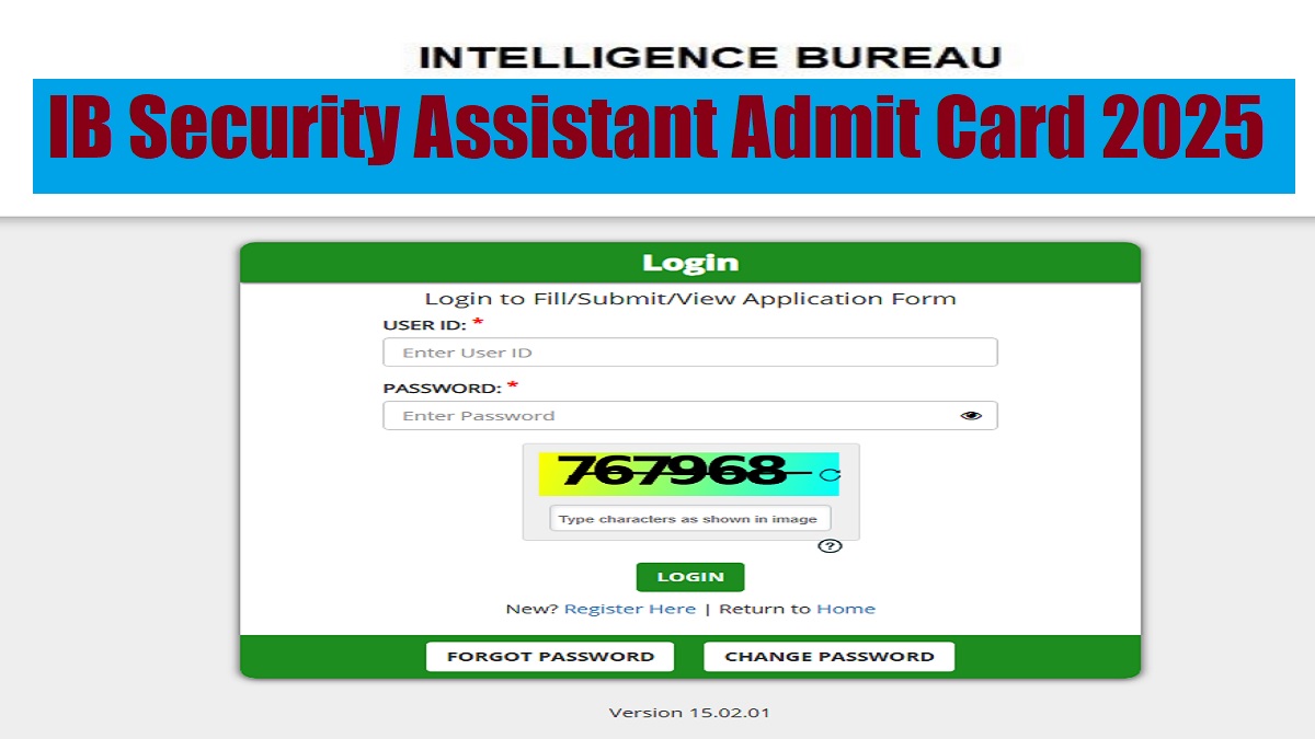 IB Security Assistant Admit Card 2025: Download IB SA Exam City Intimation Slip at mha.gov.in - Hall Ticket Soon