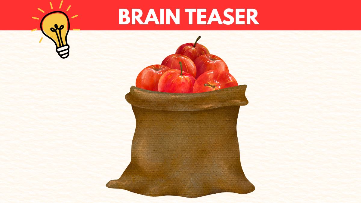 The Magician’s Apple Mystery Brain Teaser: Can You Guess What’s Inside Each Bag in 10 Seconds?