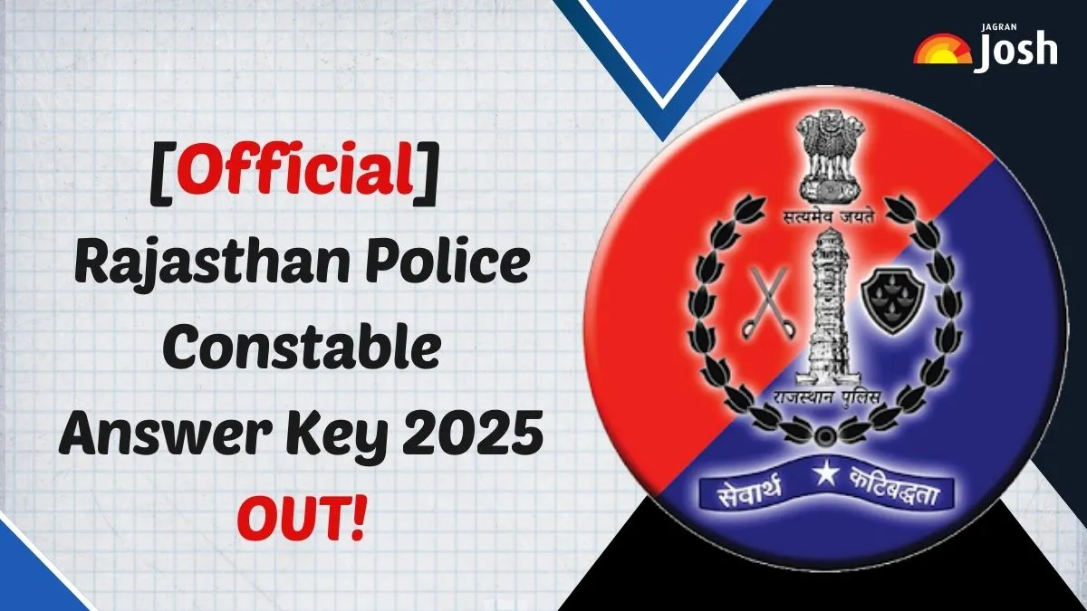 Rajasthan Police Constable Answer Key 2025 OUT