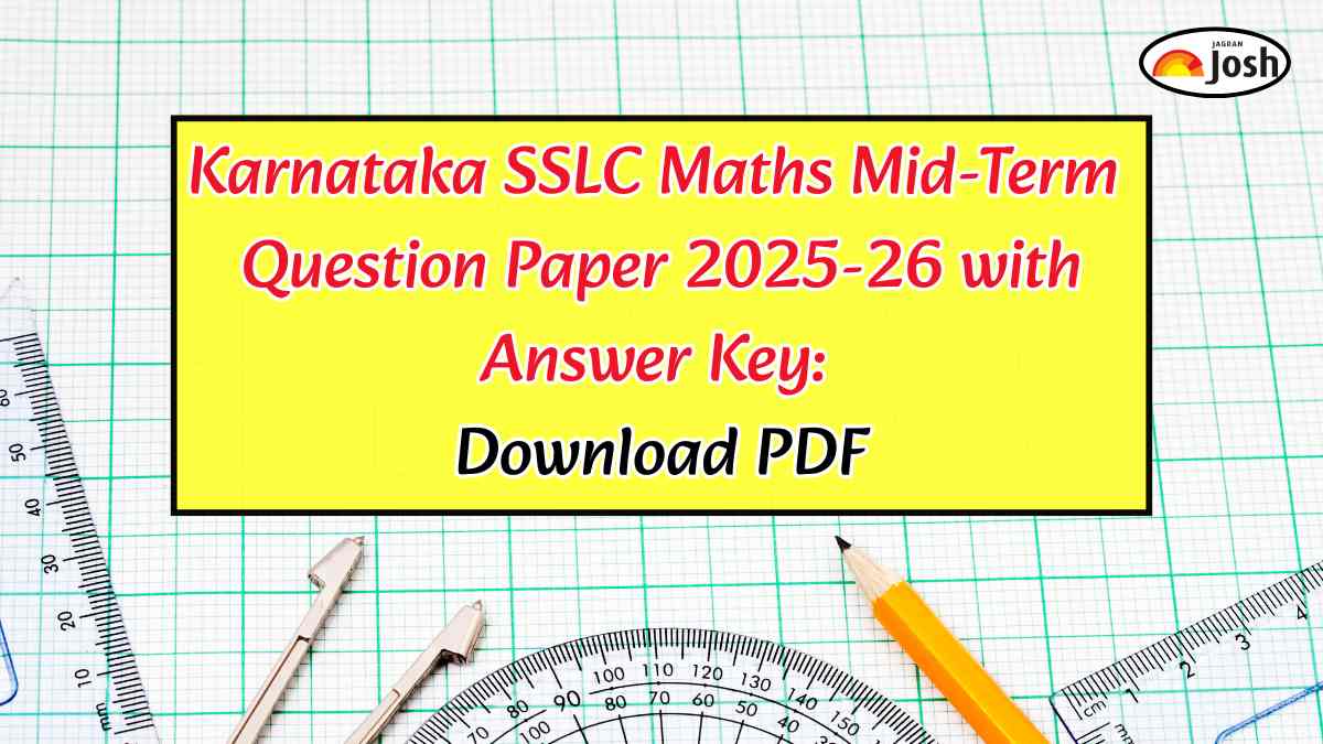 Karnataka SSLC Maths Mid-Term Question Paper 2025-26 with Answer Key: Download PDF