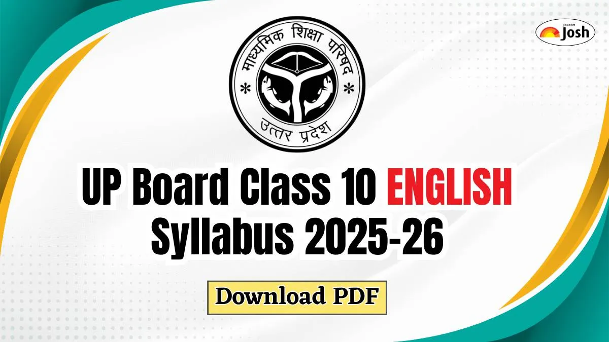 UP Board Class 10 English Syllabus 2025-26: Download PDF Free Here