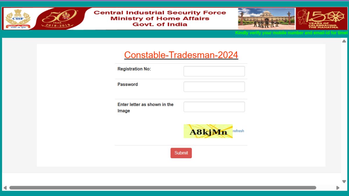 CISF Tradesman Admit Card 2025 OUT: कांस्टेबल ट्रेड्समैन PET PST एडमिट कार्ड जारी, ये रहा फिजिकल हॉल टिकट लिंक