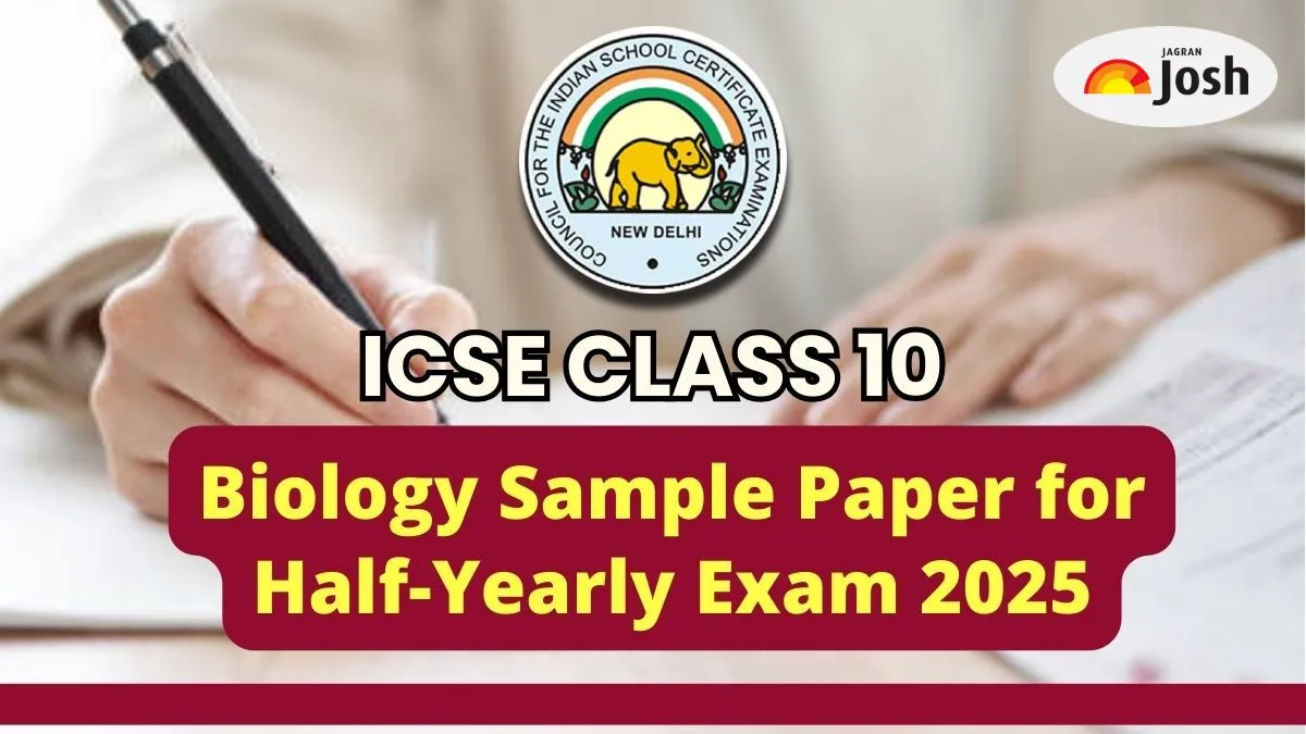 Download ICSE Class 10 Biology Half-Yearly Sample Paper 2025-26 PDF