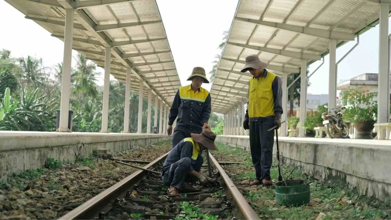 which indian city was the first to install solar panels on railway tracks
