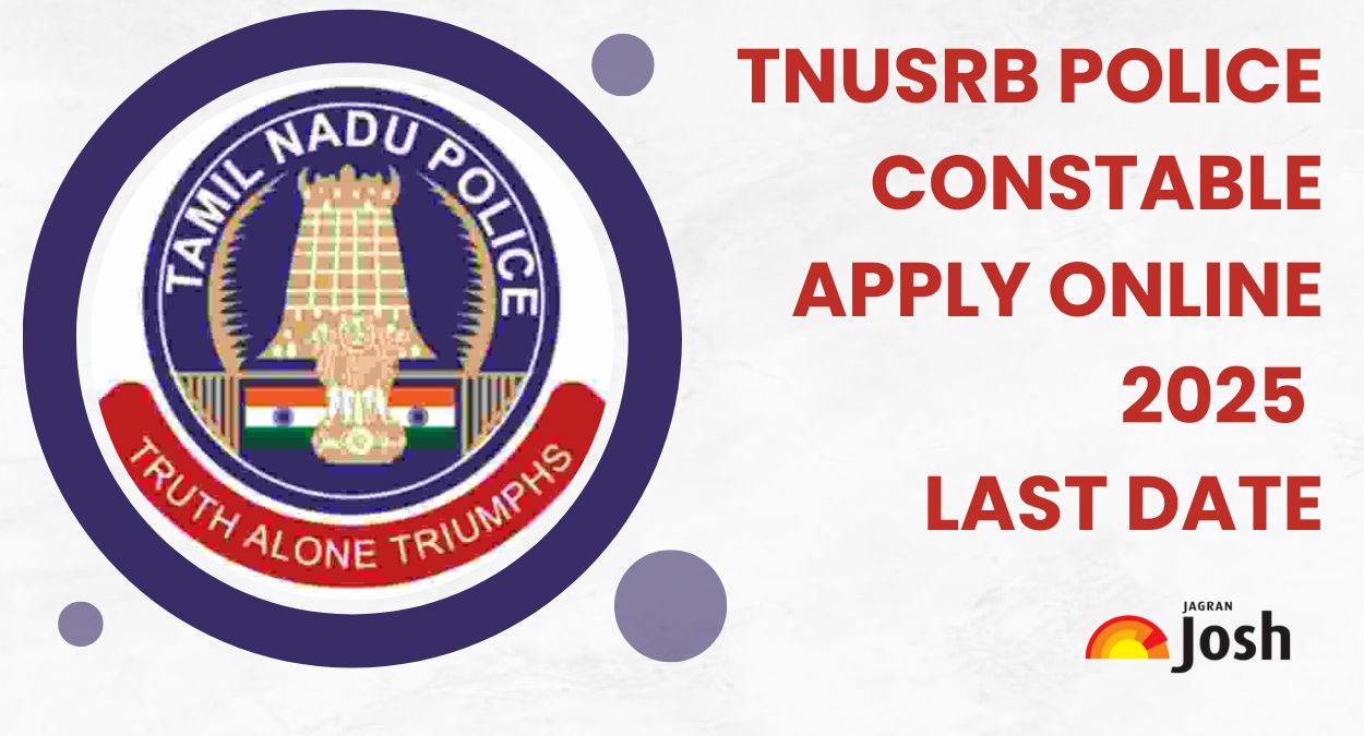 TNUSRB Police Constable Apply Online 2025 Ends Tomorrow for 3644 Vacancies - Register Now at tnusrb.tn.gov.in