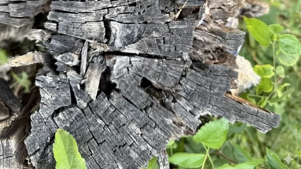 Prove you have a high visual IQ by locating the camouflage Hidden Spider in this Wooden Bark Optical Illusion