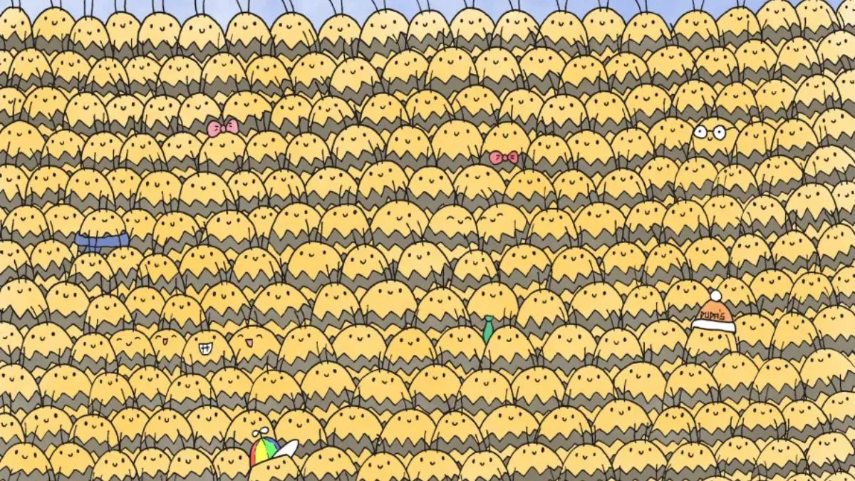 Spot the hidden queen bee.