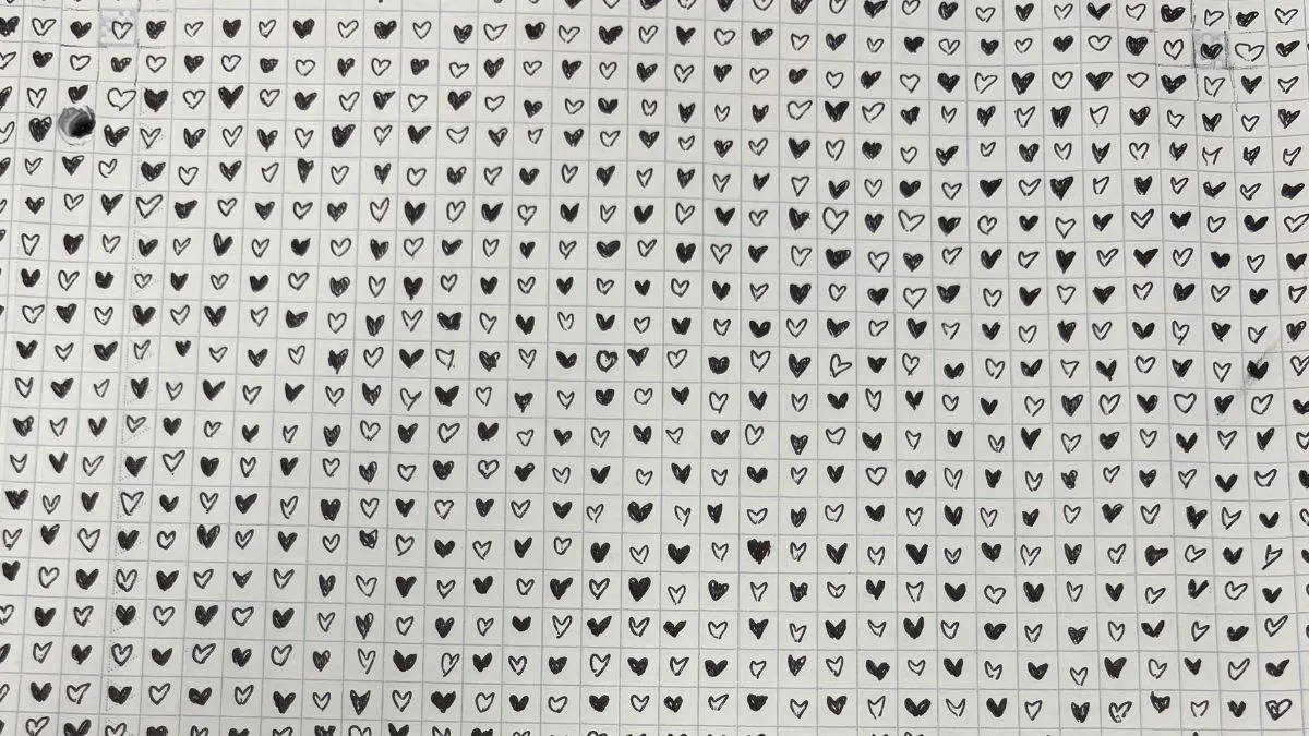 Spot the upside down heart.