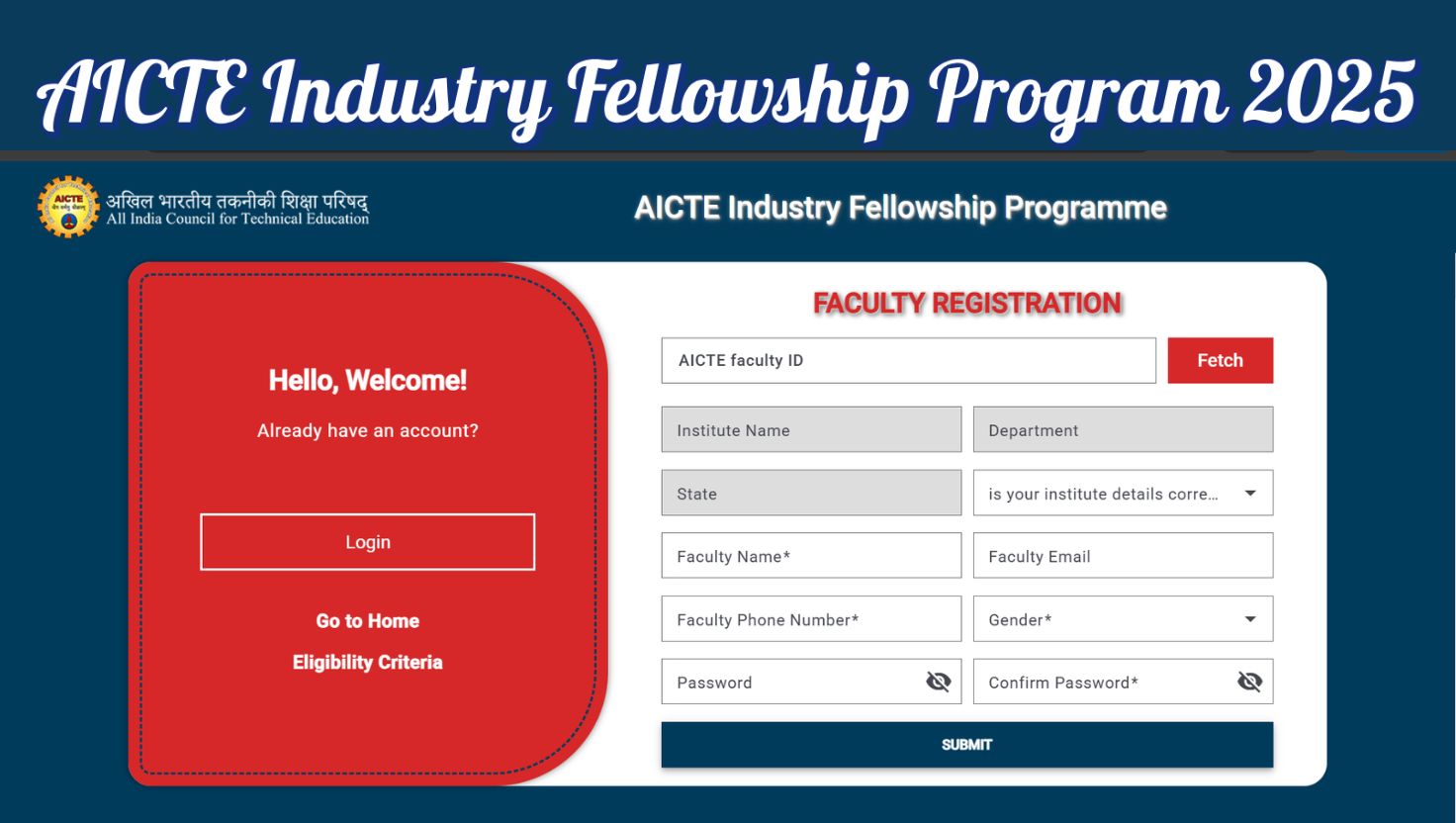 AICTE  Industry Fellowship Programme 2025 for 350 Spots: Check Eligibility Criteria, Apply Online Link, Date & Stipend Details