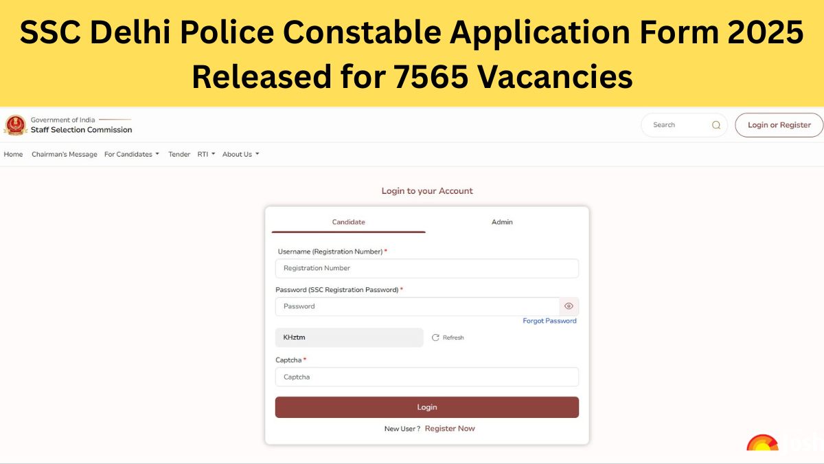Delhi Police Constable Apply Online 2025 Begins at ssc.gov.in for 7565 Posts - Check Vacancy Details, Last Date and More Here