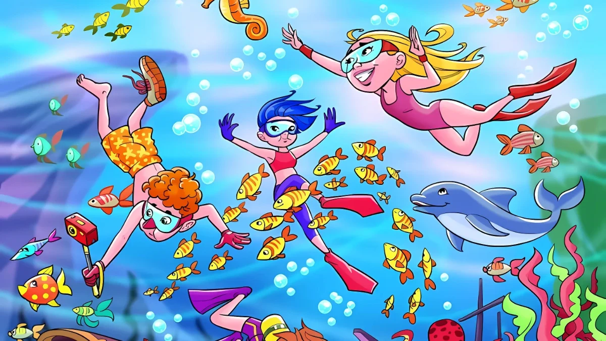 Only 2% with high visual prowess can find the diver’s lost shoe in 5 seconds!