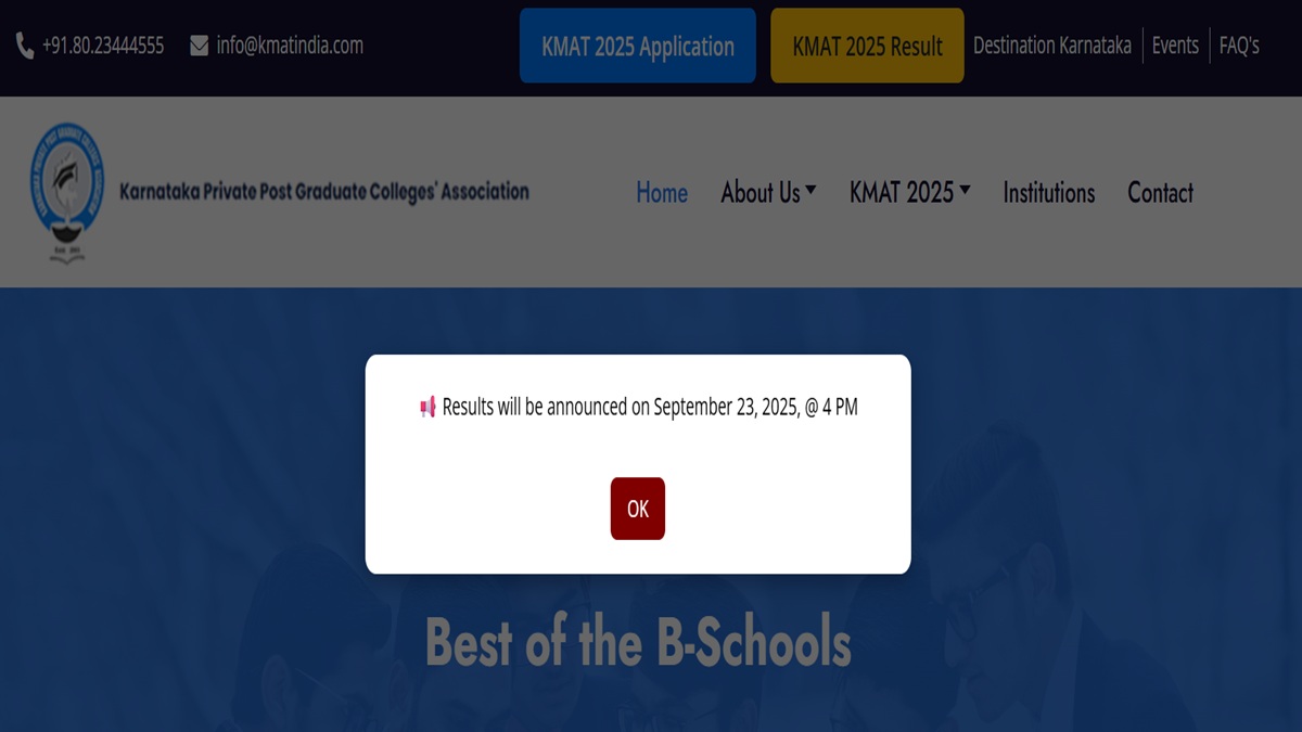 KMAT 2025 Result at 4 PM Today at kmatindia.com, Download Scorecard With Login ID and Password