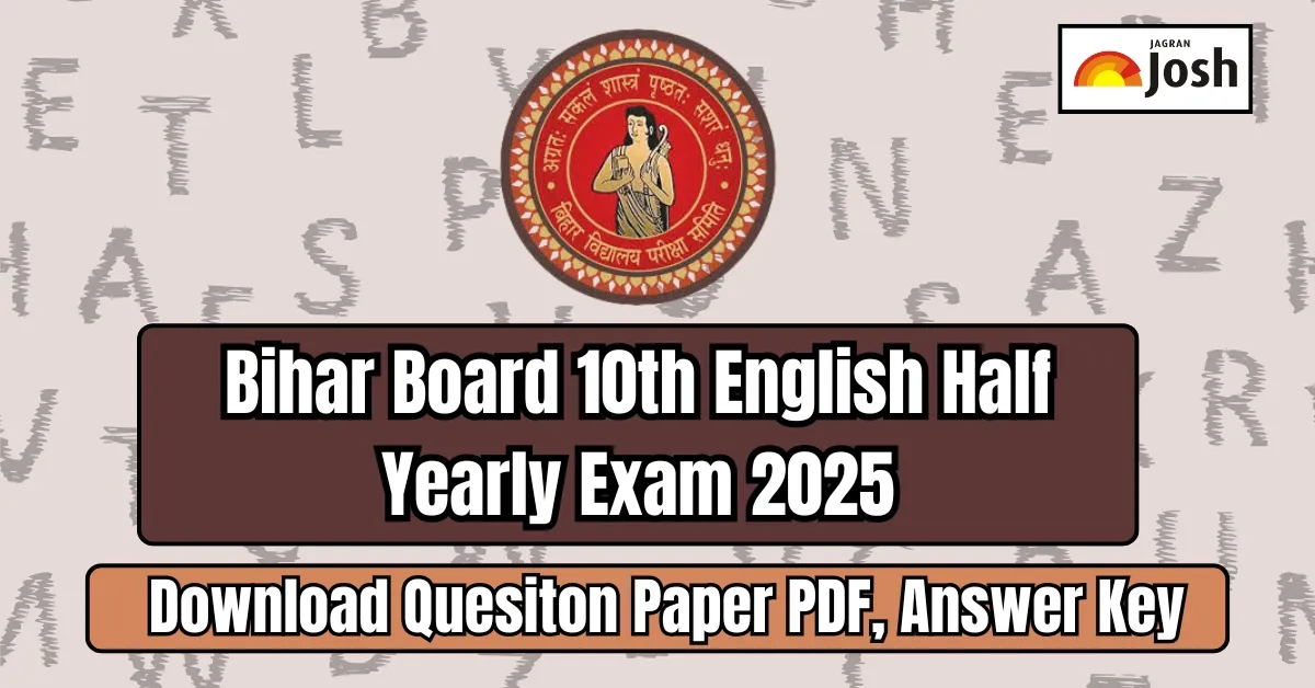 Bihar Board 10th English Half Yearly Exam 2025