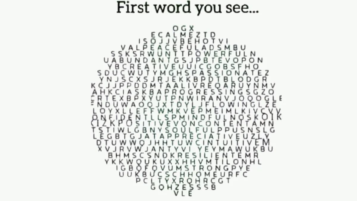 Which is the first word you see in this Word Search Puzzle Brain Teaser?