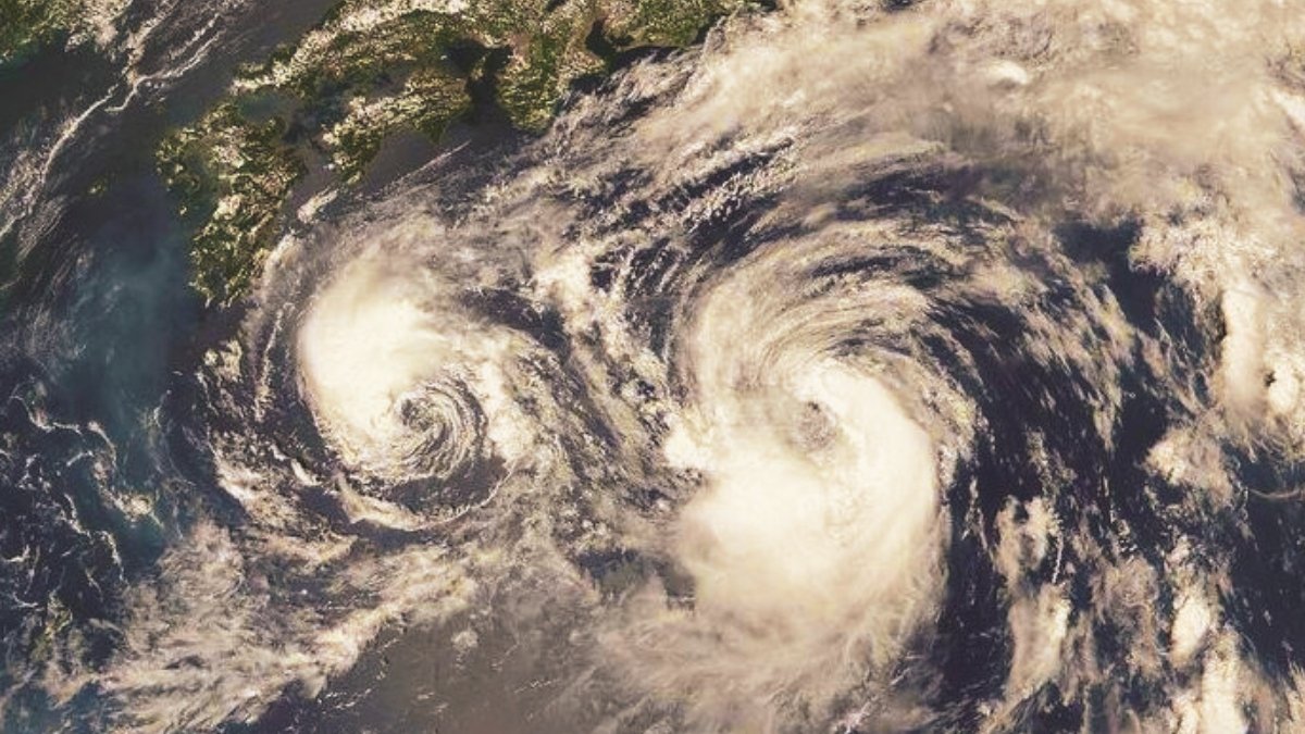 Fujiwhara Effect Threatening U.S. East Coast: Impact of Storms Humberto and 94L
