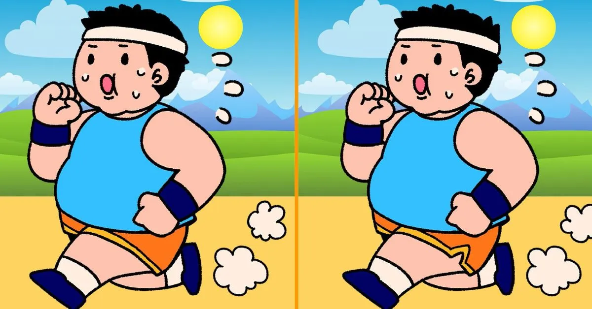 Find the 3 Differences in Boy Jogging