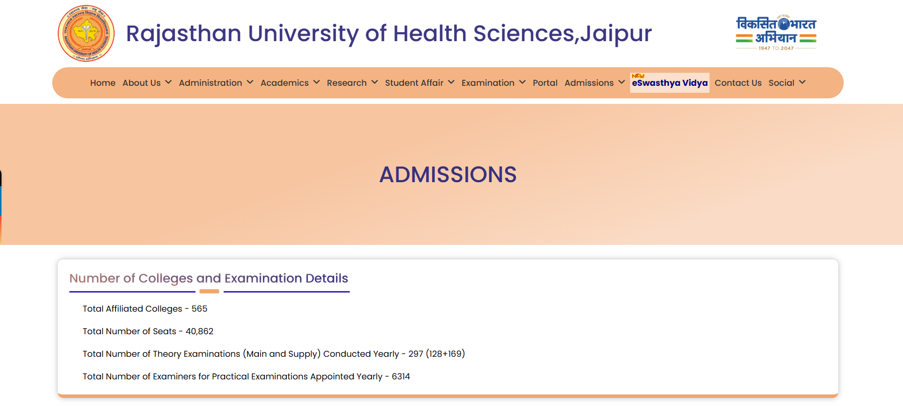 RUHS CUET 2025: Counselling Round 2 Schedule OUT at ruhsraj.org; Important Dates and Direct Link Here
