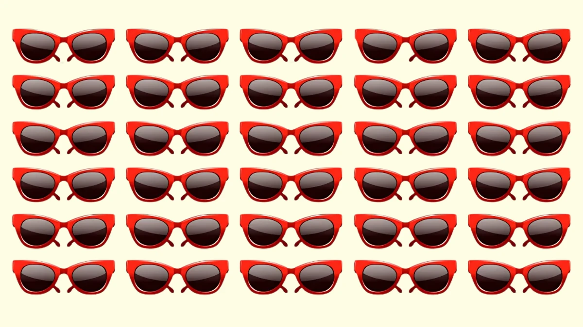 99% will fail to spot the different pair of glasses in 7 seconds!