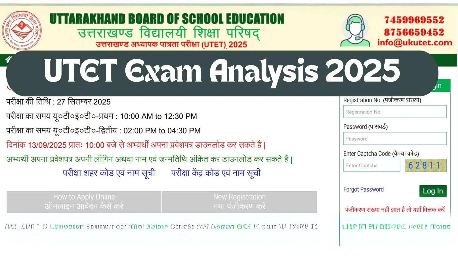 UTET Exam Analysis 2025