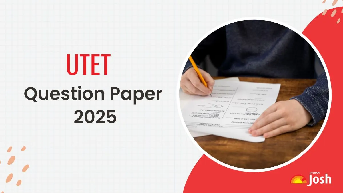 UTET Question Paper 2025 PDF Download Paper 1 and 2