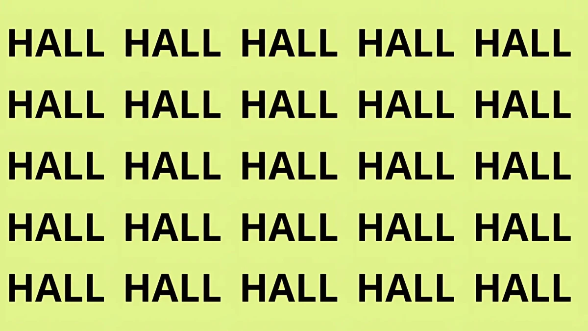 Only 1% of people with 6/6 vision can spot "TALL" in 9 seconds!