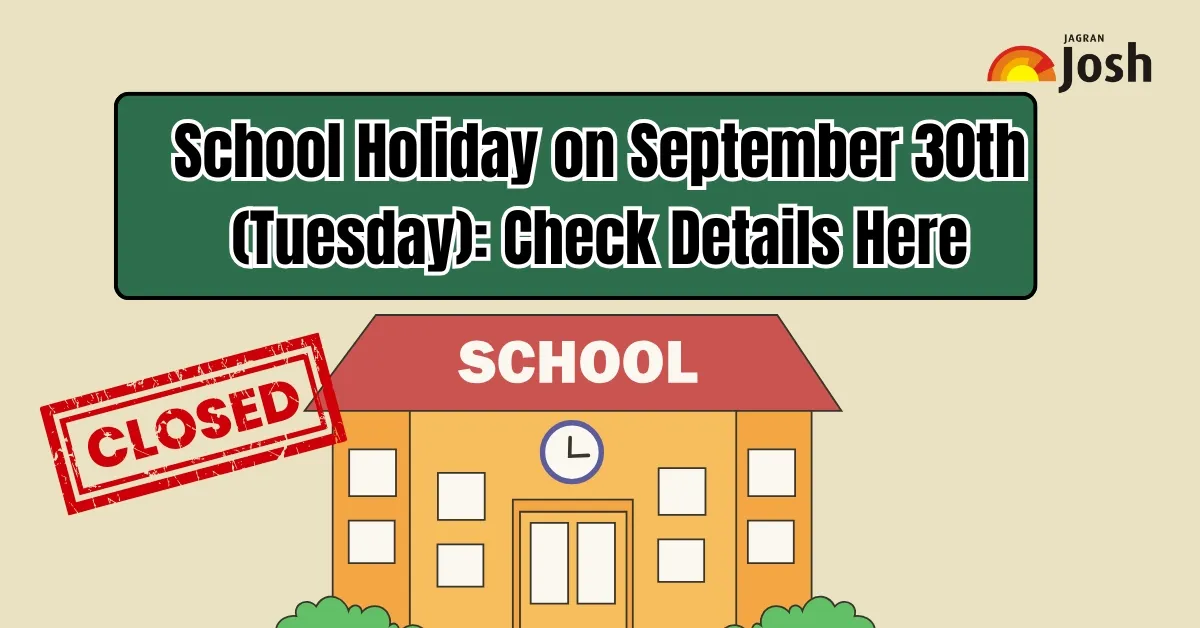 School Holiday on September 30th (Tuesday)