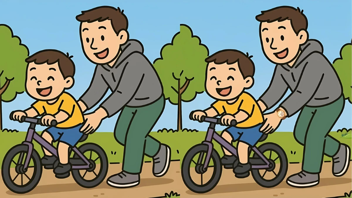 Find 3 Differences in the Father and the Son Pictures in 21 Seconds!