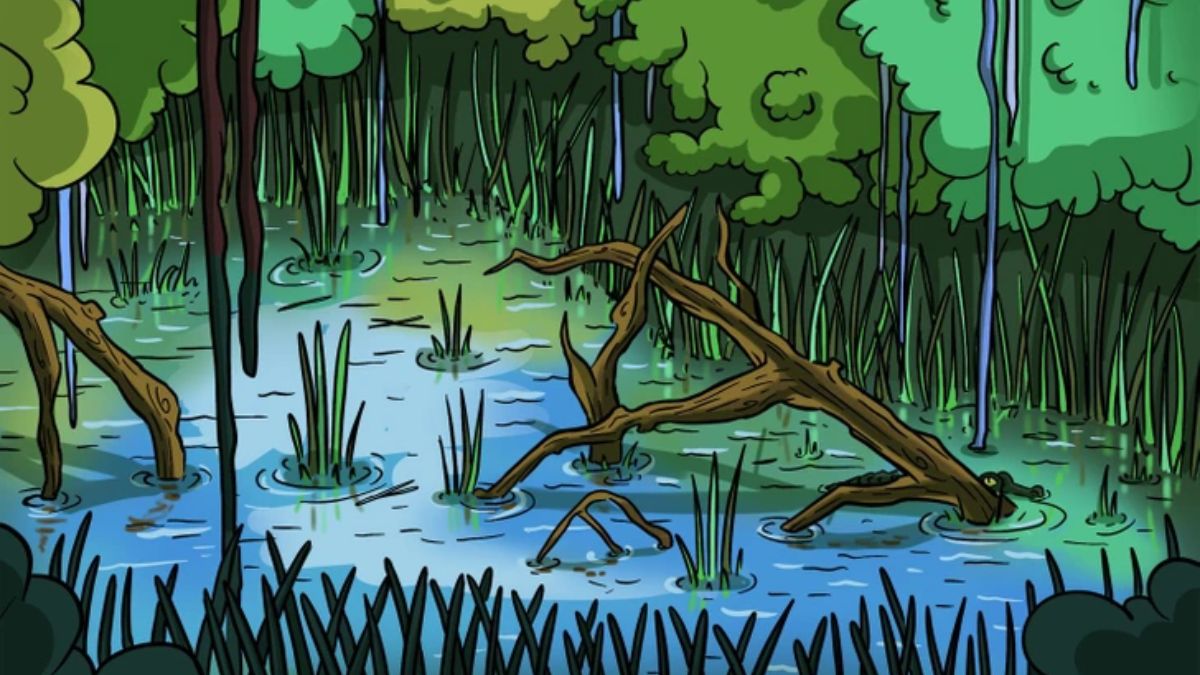 Are You The Godfather Of Puzzles With Eyes Sharp Like Sherlock? Spot The Hidden Crocodile In 12 Seconds!