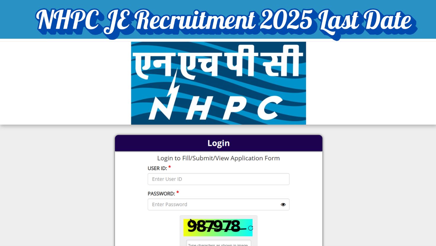 NHPC JE Recruitment 2025: Apply Online Ends Tomorrow for 248 Junior Engineer & Non-Executive Posts - More Details Here