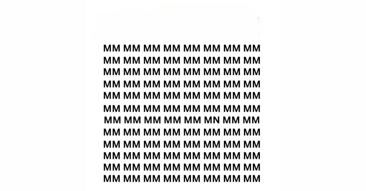 Only a Detective Mind With a High IQ of 131 Like Sherlock Holmes Can Identify Where the Odd Alphabet N Is Secretly Placed in This Series of M Brain Teaser IQ Test