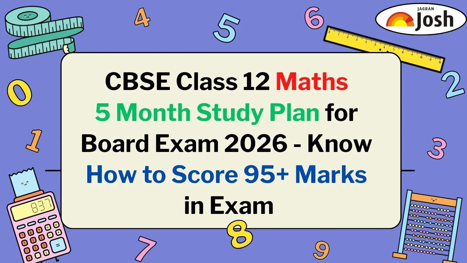 CBSE Class 12th 5 month Study Plan 2025