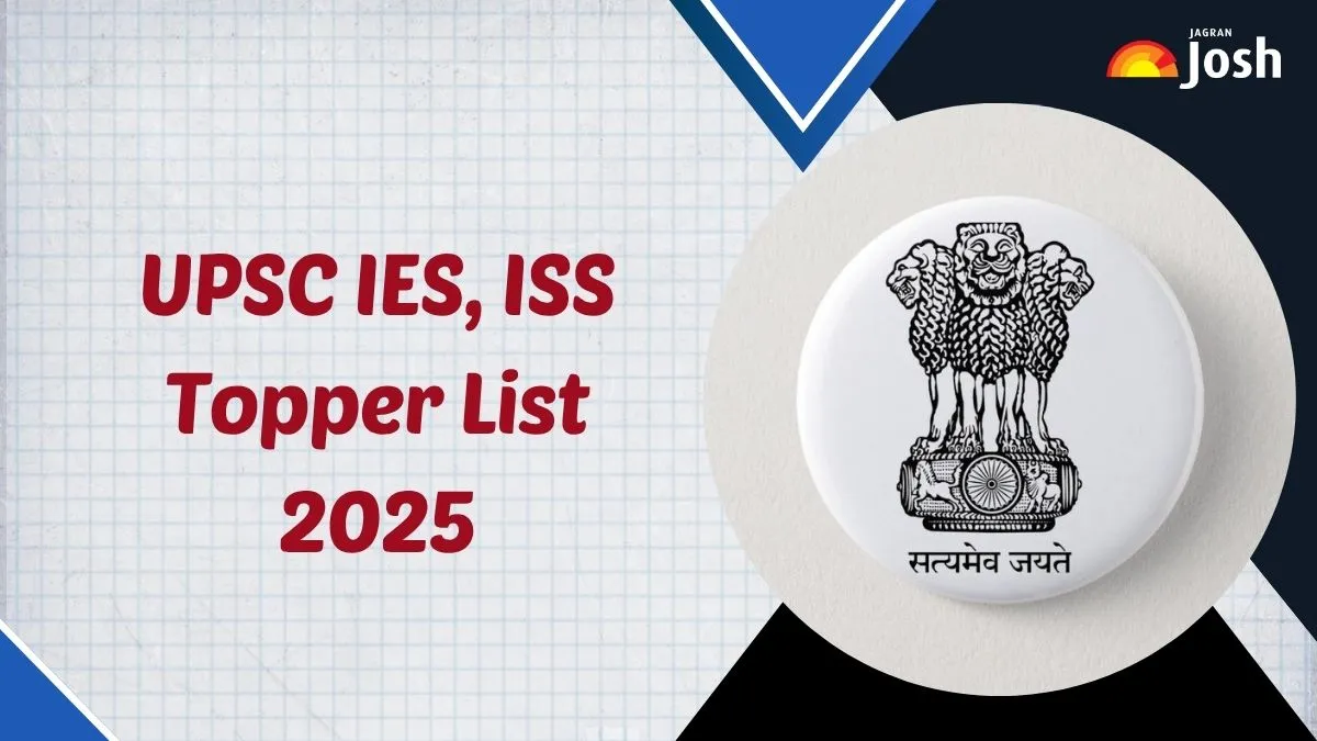 UPSC IES, ISS Topper List 2025