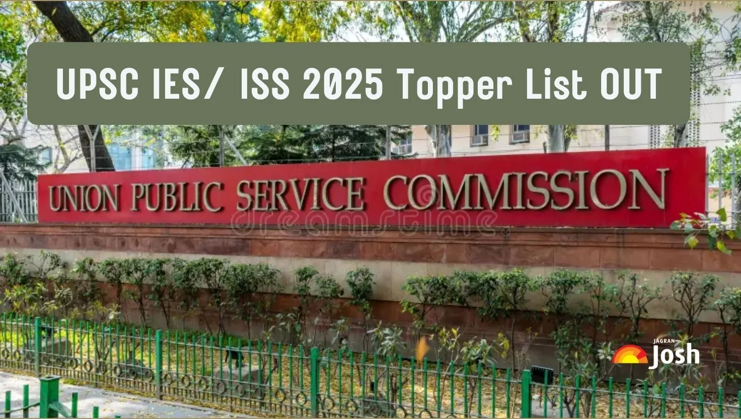 UPSC IES/ISS 2025 Topper List OUT