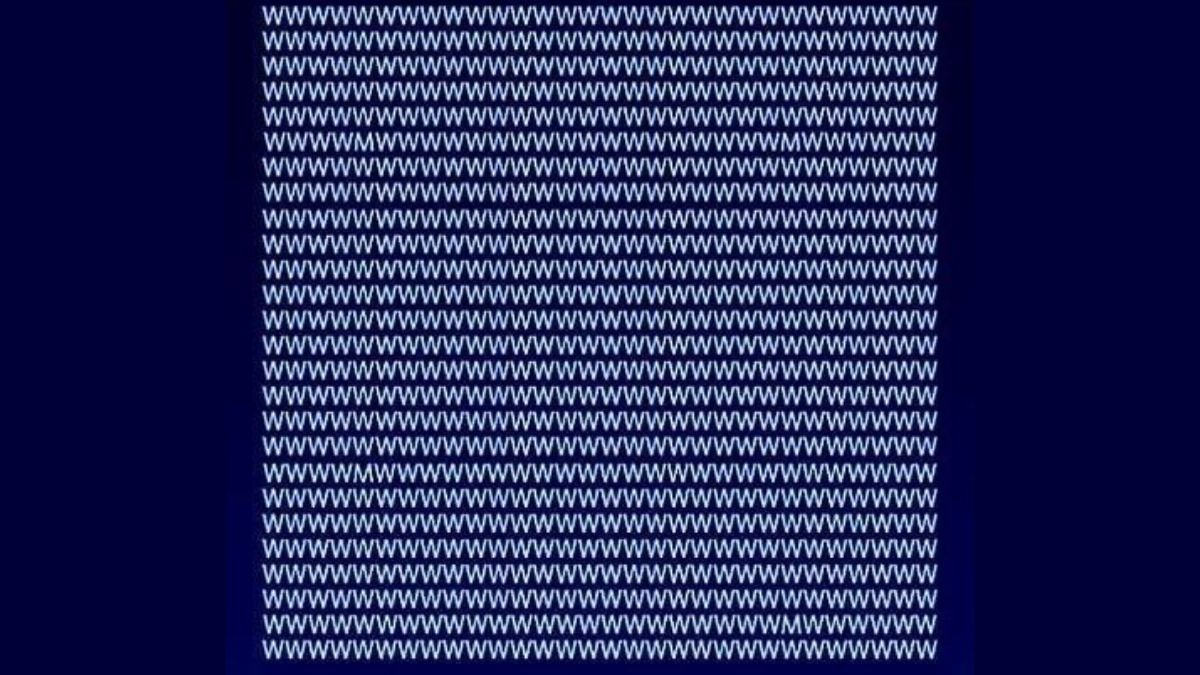 The Person Who Finds Letter M Hidden Among W's Is A Genius! Can You Spot It In 15 Seconds?