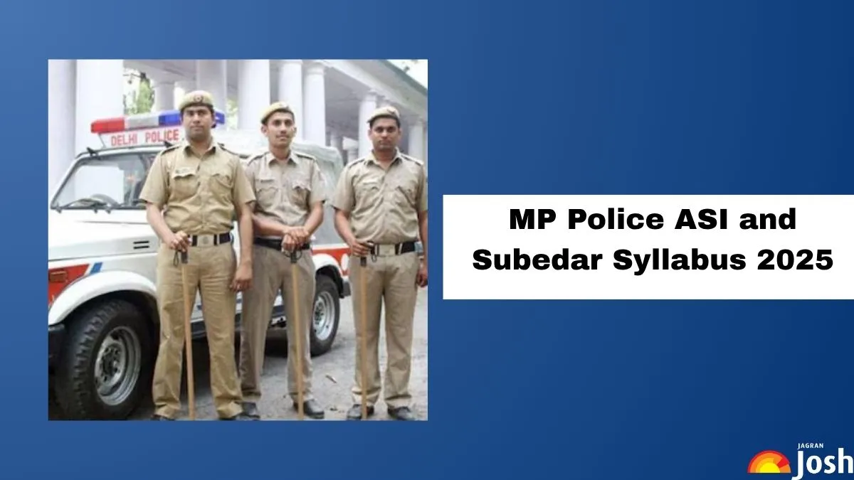 MP Police ASI Subedar Syllabus
