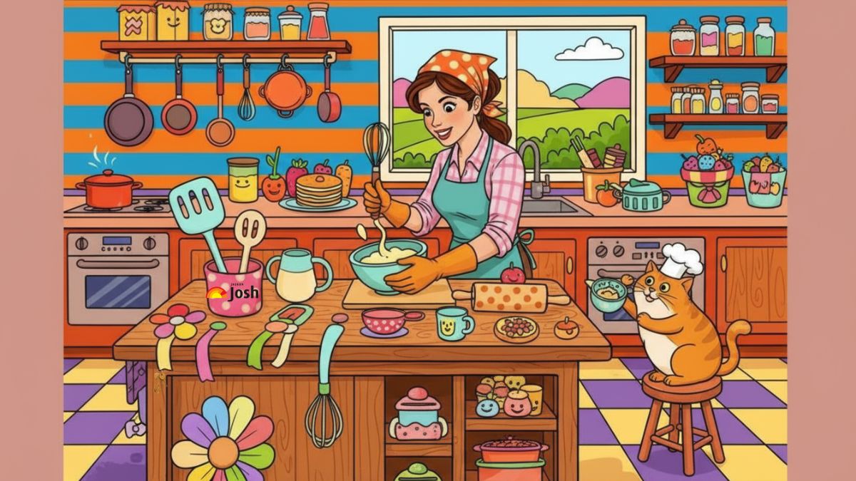 Can you find the Hidden Bunch of Keys in this Kitchen Optical Illusion Brain Teaser IQ Test Using your Crystal-clear Gaze?