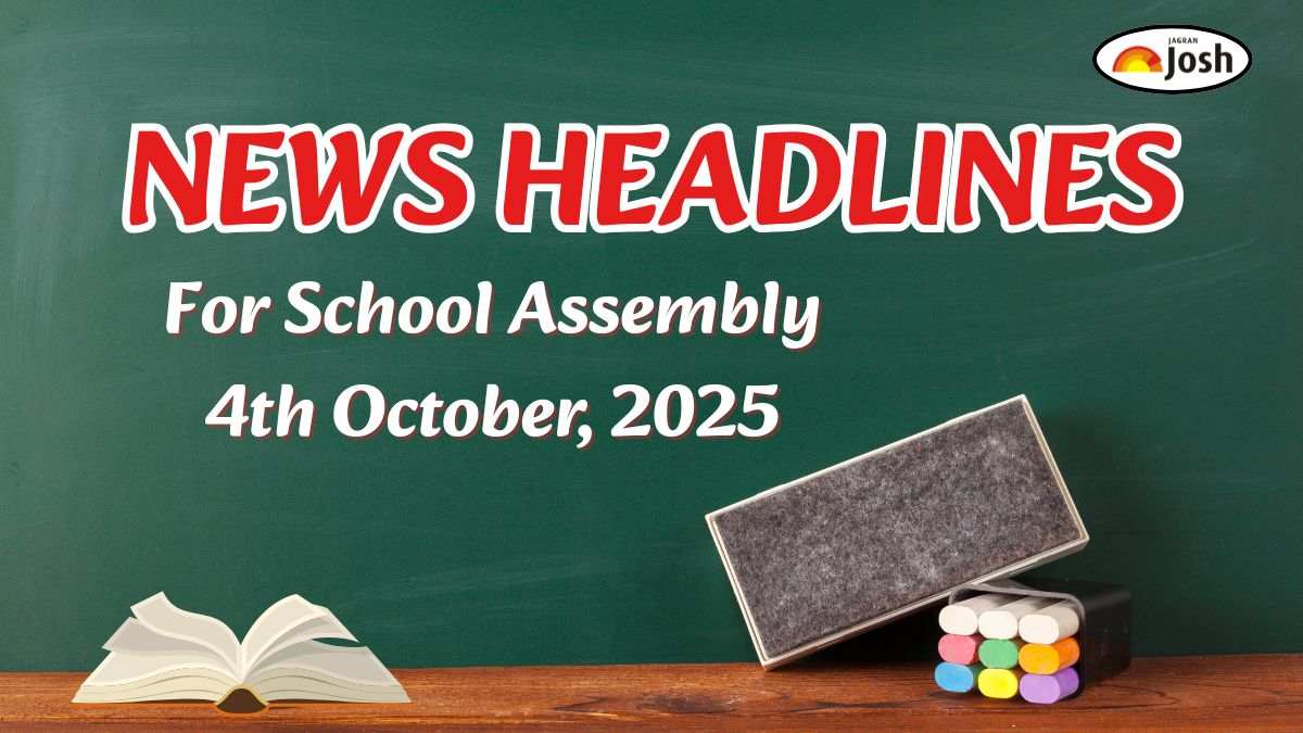 Today’s School Assembly Headlines (4th October 2025): IndiGo will resume direct India-China flights, and Other News in English