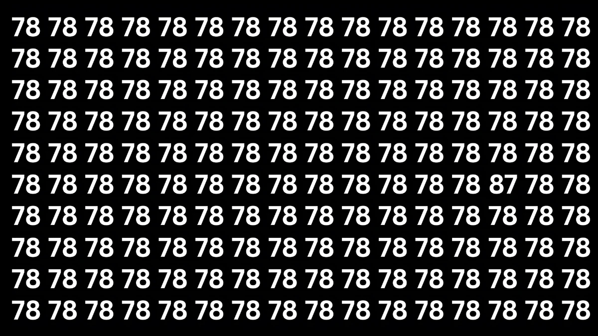 Visual Illusion: Find 87 in 7 seconds. 97% will fail!
